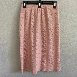 Vintage Knit Vivanti‎ crochet cotton skirt Size Small